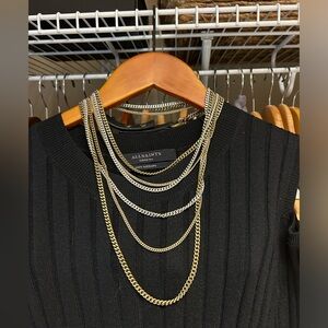 Jenny Bird 44 inch 3 chain necklace   EUC